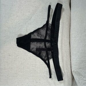 Victoria's Secret Black Lace Panty